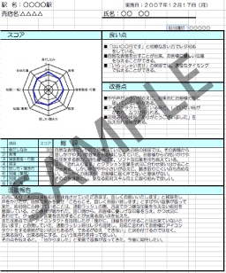 結果報告サンプル